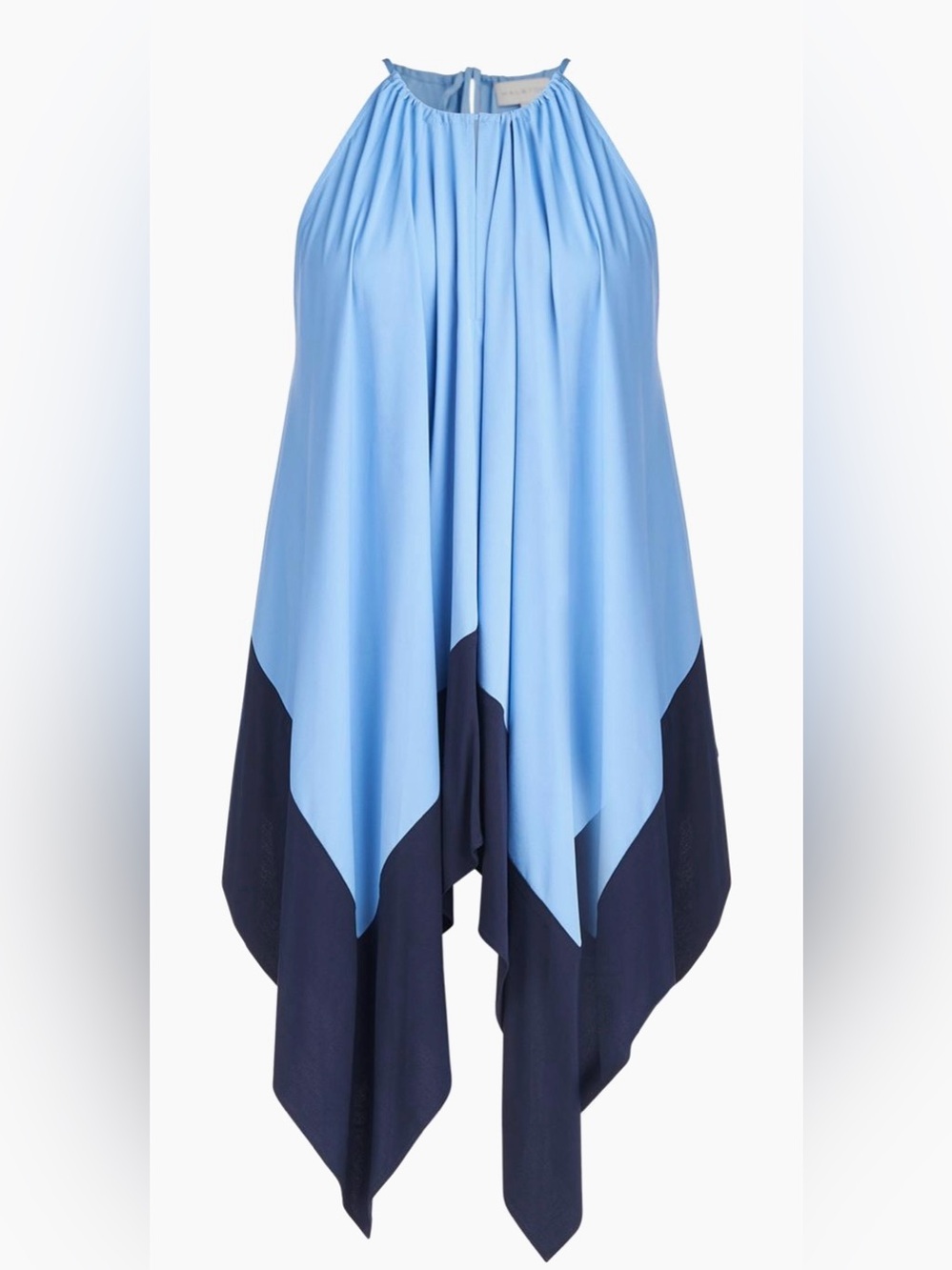 Kavita
Handkerchief
Halter Top in Light Blue & Navy